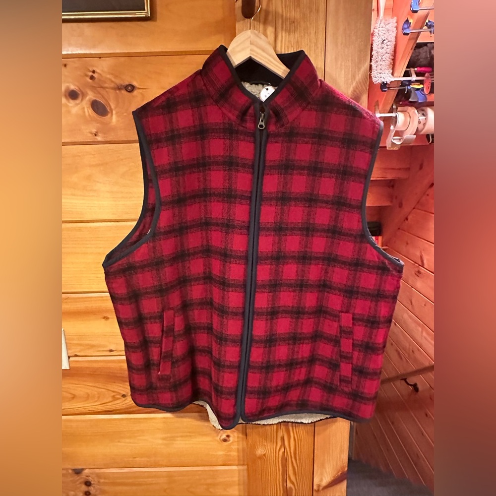 LLBEAN plaid vest